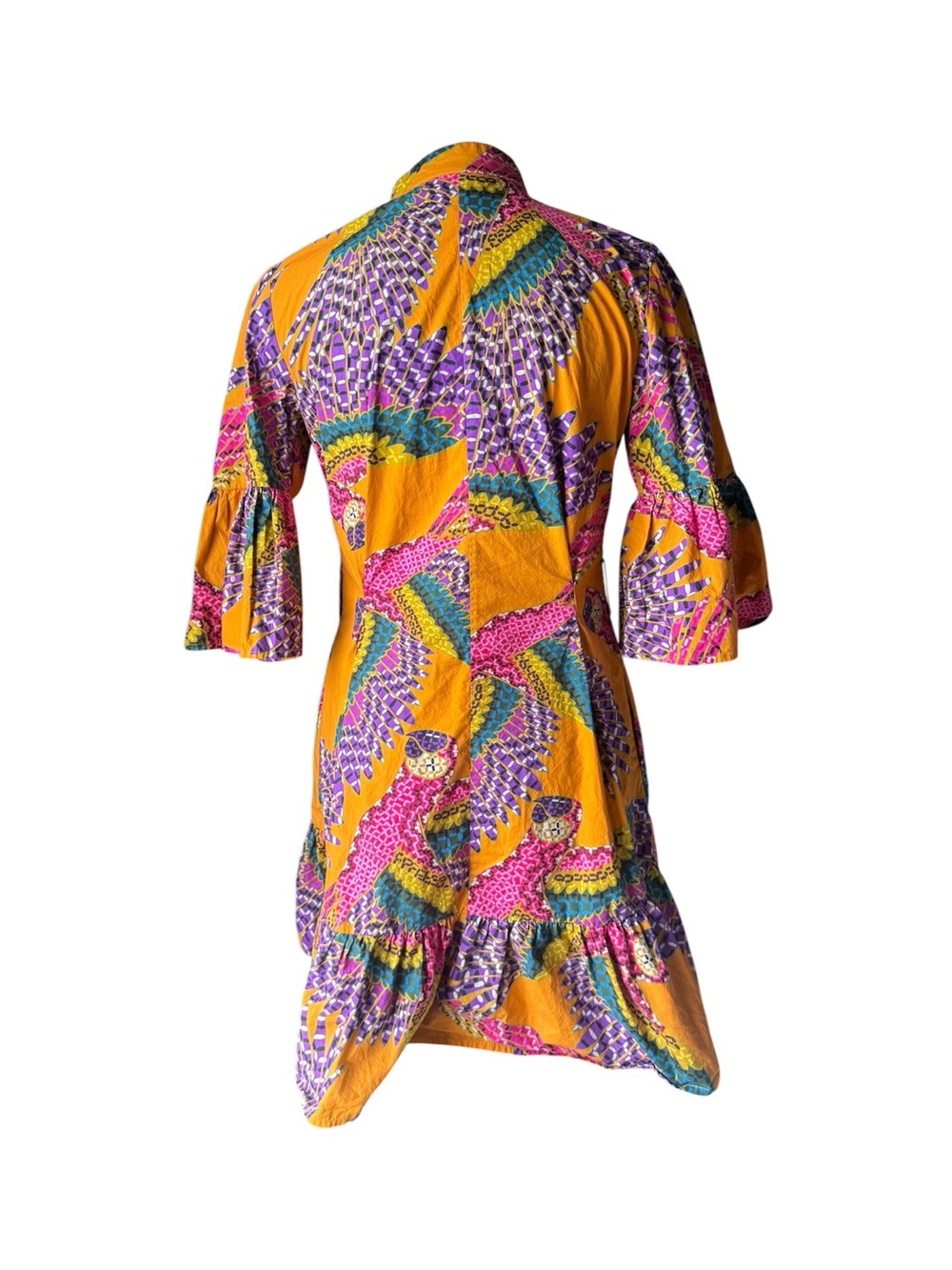 FARM Rio Yellow Multi-Print Belted Mini Dress - Picture 3 of 14